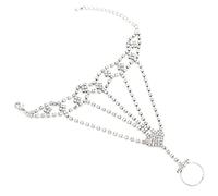 Moda strass slave catena imbracatura a mano braccialetto, bracciale collegamento dito anello bracciale per gioielli femminili decorazione nuovo rilasciato e popolareUtile e professionale.