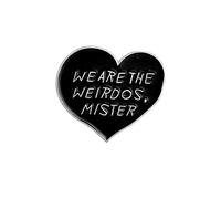 Moda Teschio Testa Disco o Cuore Spilla Halloween Pin Denim Pelle Decor 3# E