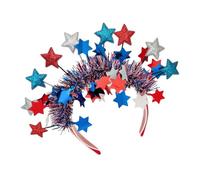 Moda Tricolor Star Fasce Brillanti Fasce Cerchietto Festa di Natale Copricapo Per Feste E Giornaliere Festa