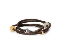 MODA Trollbeads Bracciale Cuoio Marrone 41CM TLEBR-00005