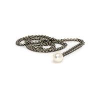 MODA Trollbeads Collana d Argento Puro con Perla 110 cm TAGFA-00024
