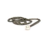 MODA Trollbeads Collana d’Argento Puro con Perla 70 cm TAGFA-00020