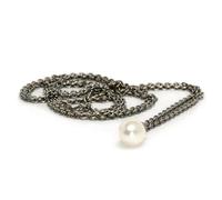 MODA Trollbeads Collana d’Argento Puro con Perla 90 cm TAGFA-00022