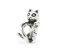 Trollbeads Perla Gatto Innamorato (Allegro Gattino) TAGBE-20242 Argento sterling Piccola