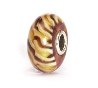 MODA Trollbeads Perlina intrecciata marrone chiaro