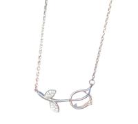 Moda Tulipano Collana Signore Luce Lusso nicchia High-End ins fidanzate clavicola Catena Gentile Fata Aria Freddo Vento Ciondolo Regalo