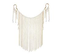 Moda Velo Masquerade Catena Danza Performance Accessori Capelli Ornamento Viso Tenda per Donna Gioielli di Nozze, Misura unica, come descritto, come descritto