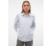 MODA VERO Camicia Donna Soffice Colletto a Righe Maniche Lunghe