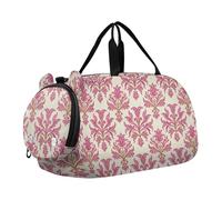 Moda Vintage Fiore Pesca Ranuncolo Patata Dolce Modello Duffel Borse da Palestra con Scomparto Scarpe Multifunzionale Bambini Pernottamento Duffel Borse per Spiaggia Nuoto Piscina Sport bolsa de para