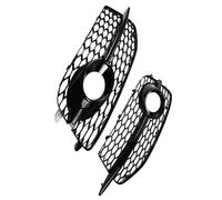 MODADA Auto Griglia paraurti Anteriore 2 Pz Nero/Cromo Auto Paraurti Anteriore Fendinebbia Griglie Copertura per Q3 S-Line 2012 2013 2014 8U0807681DSP9 Griglia per radiatore(Svart)
