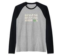 modalità Caccia Ginseng su Meme Retro Vintage Maglia con Maniche Raglan