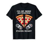 Modalità cooperativa Pizza | Pixel Art per crociati di crosta Maglietta