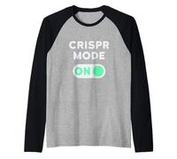 modalità CRISPR On - Scienza dell'editing genico della biologia Maglia con Maniche Raglan