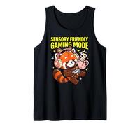modalità di Gioco sensoriale Amichevole Red Panda Cute Gamer Canotta