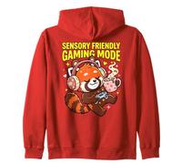 modalità di Gioco sensoriale Amichevole Red Panda Cute Gamer Felpa con Cappuccio