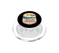 Modalità Ferragosto Vintage Spiaggia Ombrellone Caffè PopSockets PopGrip per MagSafe