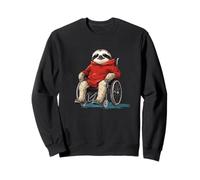 Modalità freddo attivata con questo bradipo in sedia a rotelle design Felpa