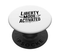 Modalità Libertà: spirito di libertà attivato patriottico PopSockets PopGrip Adesivo