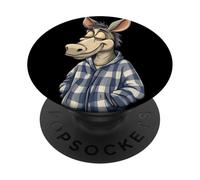 Modalità sonno acceso con questo costume da asino in pigiama PopSockets PopGrip Adesivo