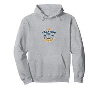 modalità Vacanza Vacanza Spiaggia Tropicale Relax Felpa con Cappuccio, Unisex per Adulti, Grigio Melange, M