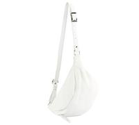 modamoda de - Borsa Italiana manuale/sera piccola in pelle T77, Colore:Bianco