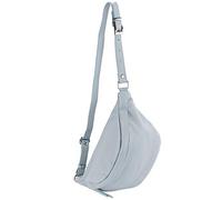 modamoda de - Borsa Italiana manuale/sera piccola in pelle T77, Colore:blu ghiaccio