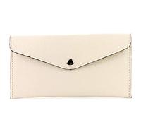 modamoda de - P03 - Portafoglio donna italiano, vera pelle, lungo, Colore:Crema2