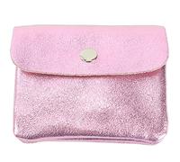 modamoda de - P09 - Portafoglio da donna in pelle, Rosa metallizzato , xs