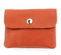 modamoda de - P09 - Portafoglio da donna in pelle, rosso/arancione, xs