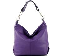 modamoda de - spalla ital/borsa a tracolla in pelle T168, viola., Medium