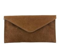 modamoda de T106, pochette, borsa da sera in pelle scamosciata, Marrone (cognac), Small