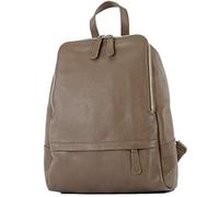 modamoda de - T138 Zainetto da donna in pelle, Marrone (Colore: marrone chiaro.), Medium