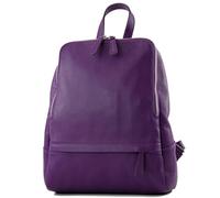 modamoda de T138 - Zaino borsa a mano da donna in pelle handmade in Italy, Lilla, M