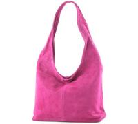 modamoda de T150 Borsa a tracolla da donna Large in camoscio made in Italy, L