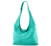 modamoda de T150 Borsa a tracolla da donna Shopper Large in camoscio fatta a mano in Italia, L