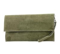 modamoda de - T151/M151 - Pochette italiana in pelle scamosciata/pelle metallizzata, Small