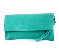 modamoda de - T151 - Pochette da sera italiana in pelle scamosciata, Small