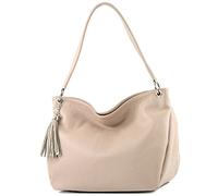 modamoda de - T154 - Borsa a tracolla in pelle, Rosabeige2021, M