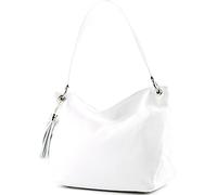 modamoda de - T154 - ital tracolla in pelle, Bianco2021, Medium