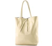 modamoda de T163 - Borsa da donna in pelle, a tracolla, grande, con tasca interna, realizzata a mano in Italia, L