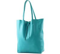 modamoda de - T163 - Borsa grande italiana con tasca interna in pelle, L