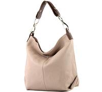modamoda de T168 - Borsa a tracolla in pelle, Beige rosa/marrone, Medium