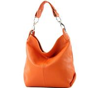 modamoda de T168 - Borsa a tracolla in pelle, Colore: arancione., Medium
