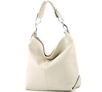 modamoda de T168 - Borsa a tracolla in pelle, crema, Medium