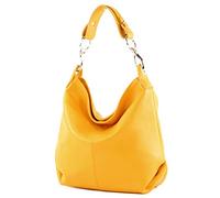 modamoda de T168 - Borsa a tracolla in pelle, giallo., Medium