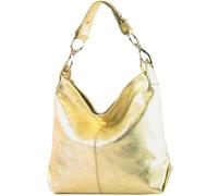 modamoda de T168 - Borsa a tracolla in pelle, Oro chiaro metallizzato., Medium