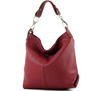 modamoda de T168 - Borsa a tracolla in pelle, rosso scuro, Medium
