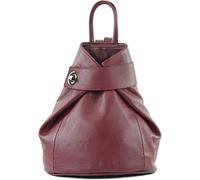 modamoda de - T179 - ital zaino da donna in pelle, Colore:Bordeaux viola