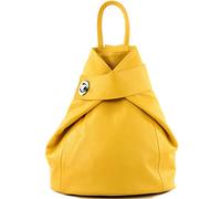 modamoda de - T179 - ital zaino da donna in pelle, Colore:giallo