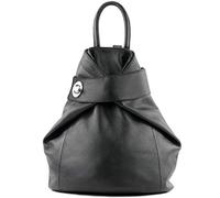 modamoda de - T179 - ital zaino da donna in pelle, Colore:Nero